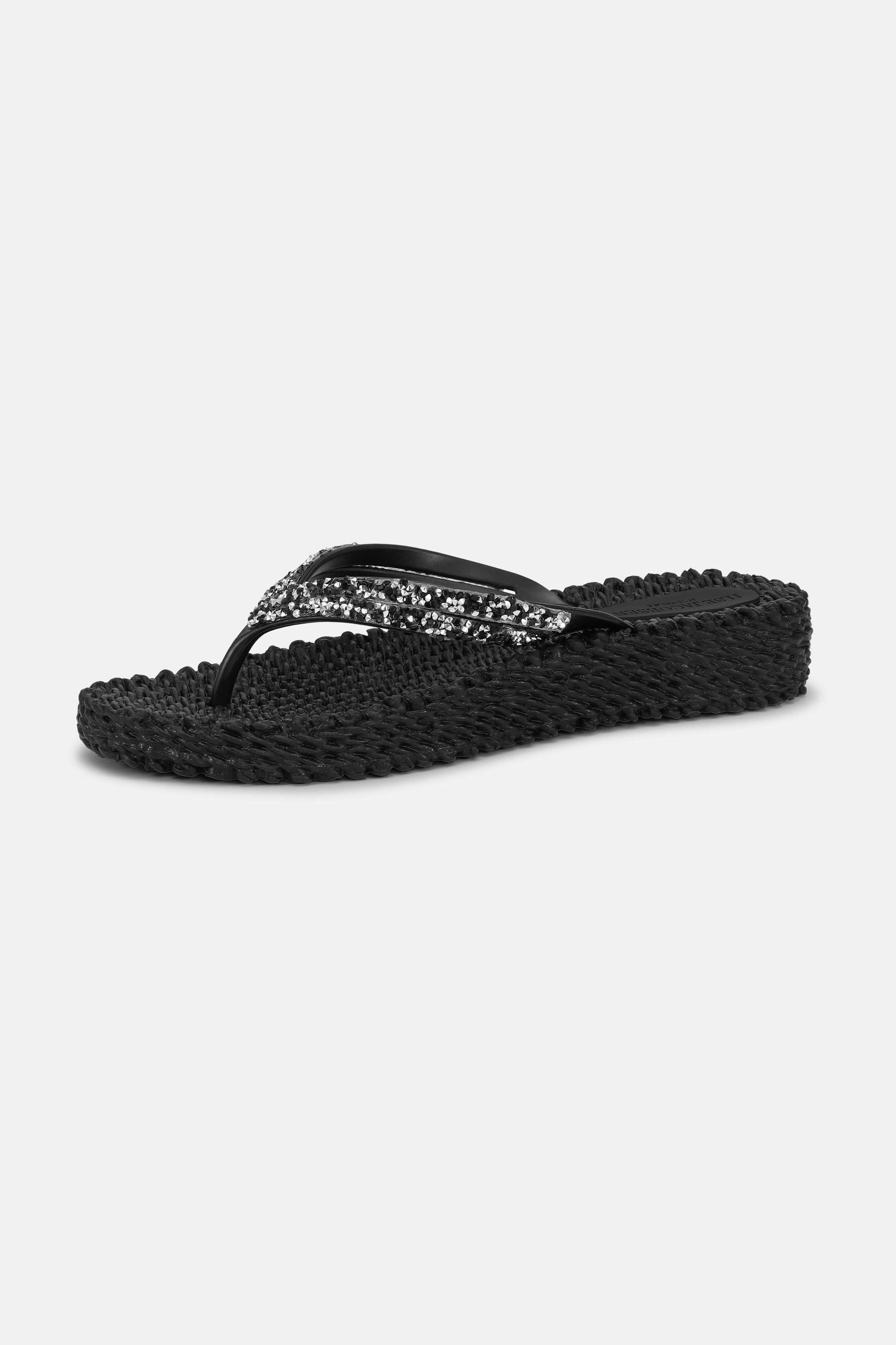 Platform Flip-flops Glitrende Steiner - Black